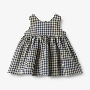 Pinafore Wrinkles Sienna - blue check Wheat