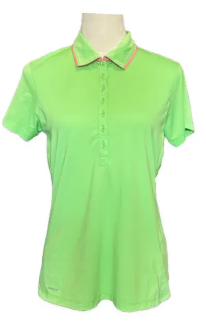Ping Lime Green Short Sleeve Women's Golf Top Size M