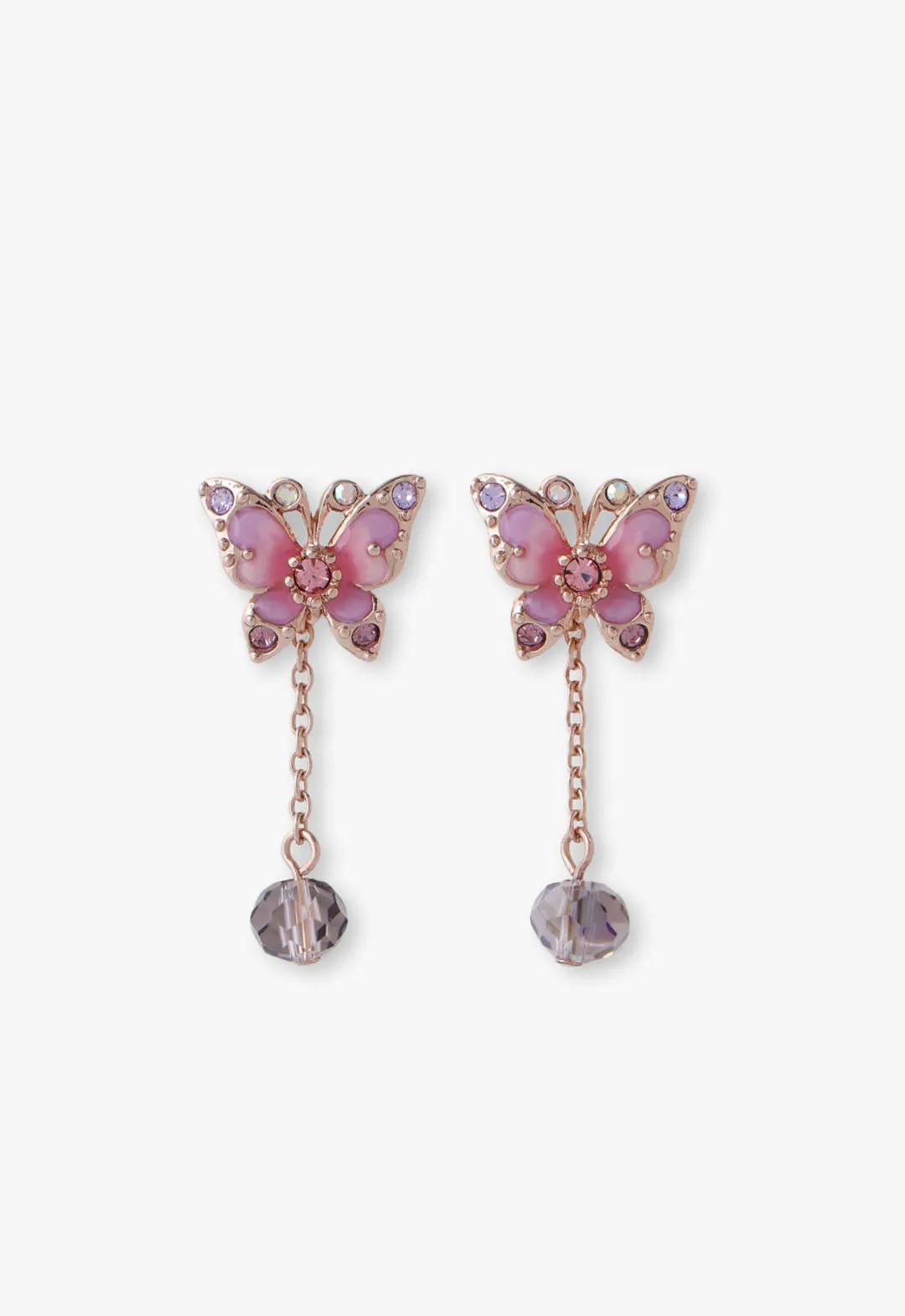 Pink Fantasy Butterfly Earrings Annasui