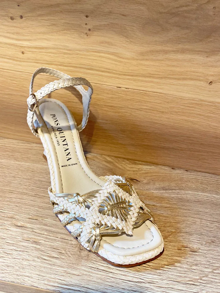 Pons Quintana Fiji Heeled Sandals Salinas & Platino