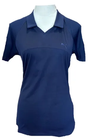 Puma Navy Short Sleeve Women's Golf Polo Size M MSP$60