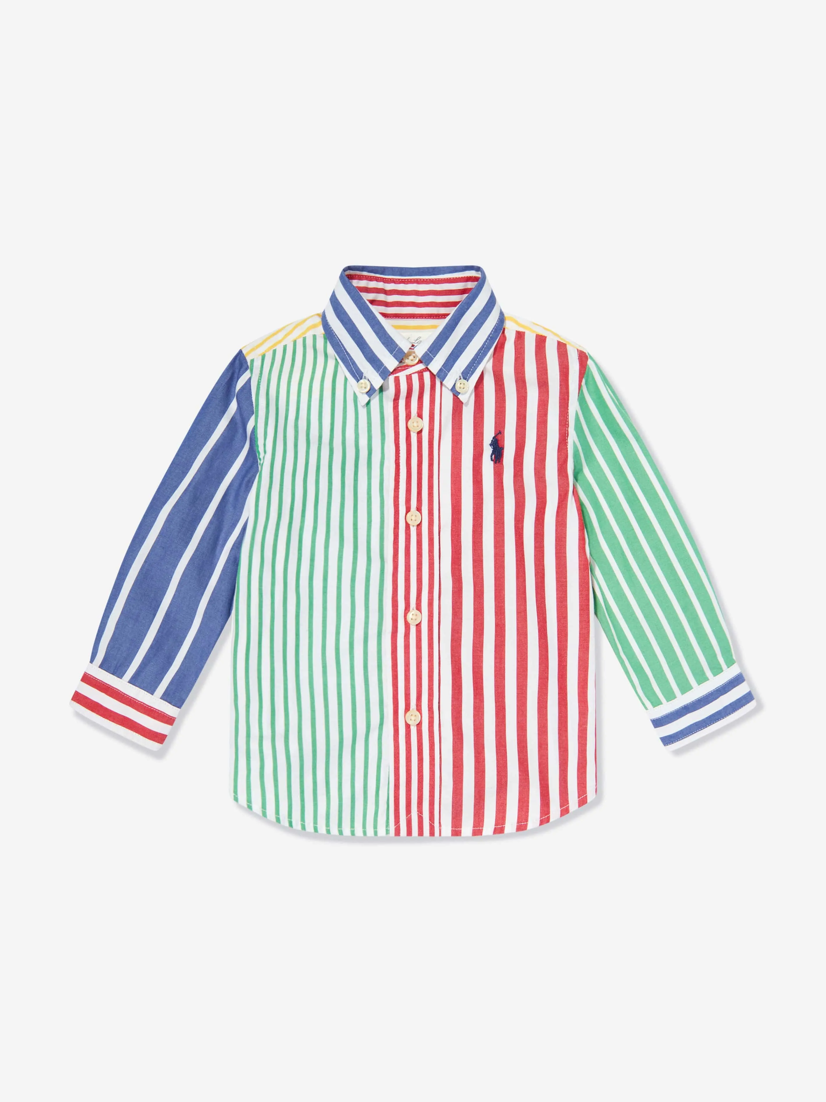 Ralph Lauren Baby Boys Shirt and Trouser Set in Multicolour
