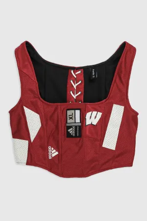 Rework Badgers Football Corset - M Frankie