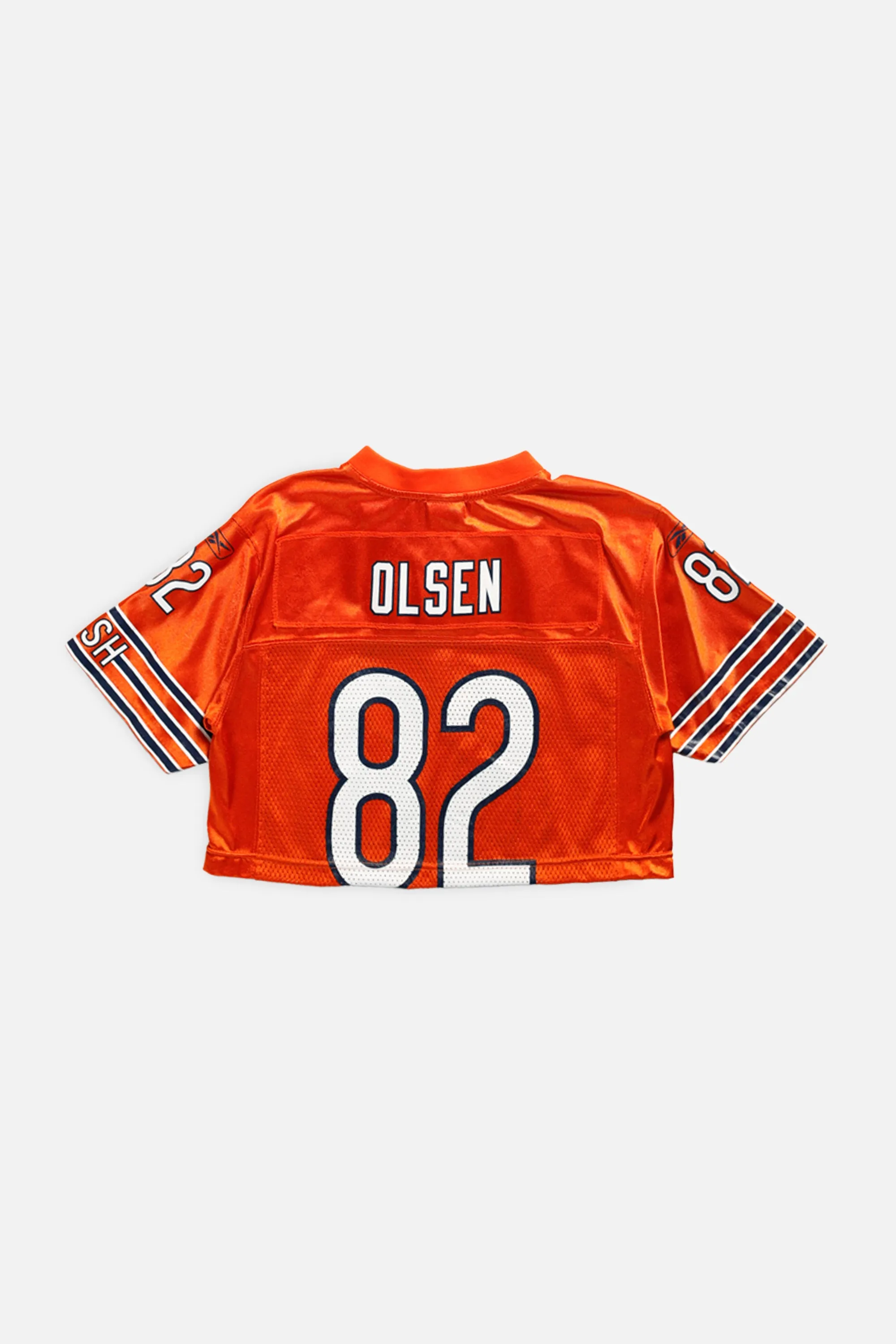 Rework Chicago Bears Crop NFL Jersey - XS Frankie