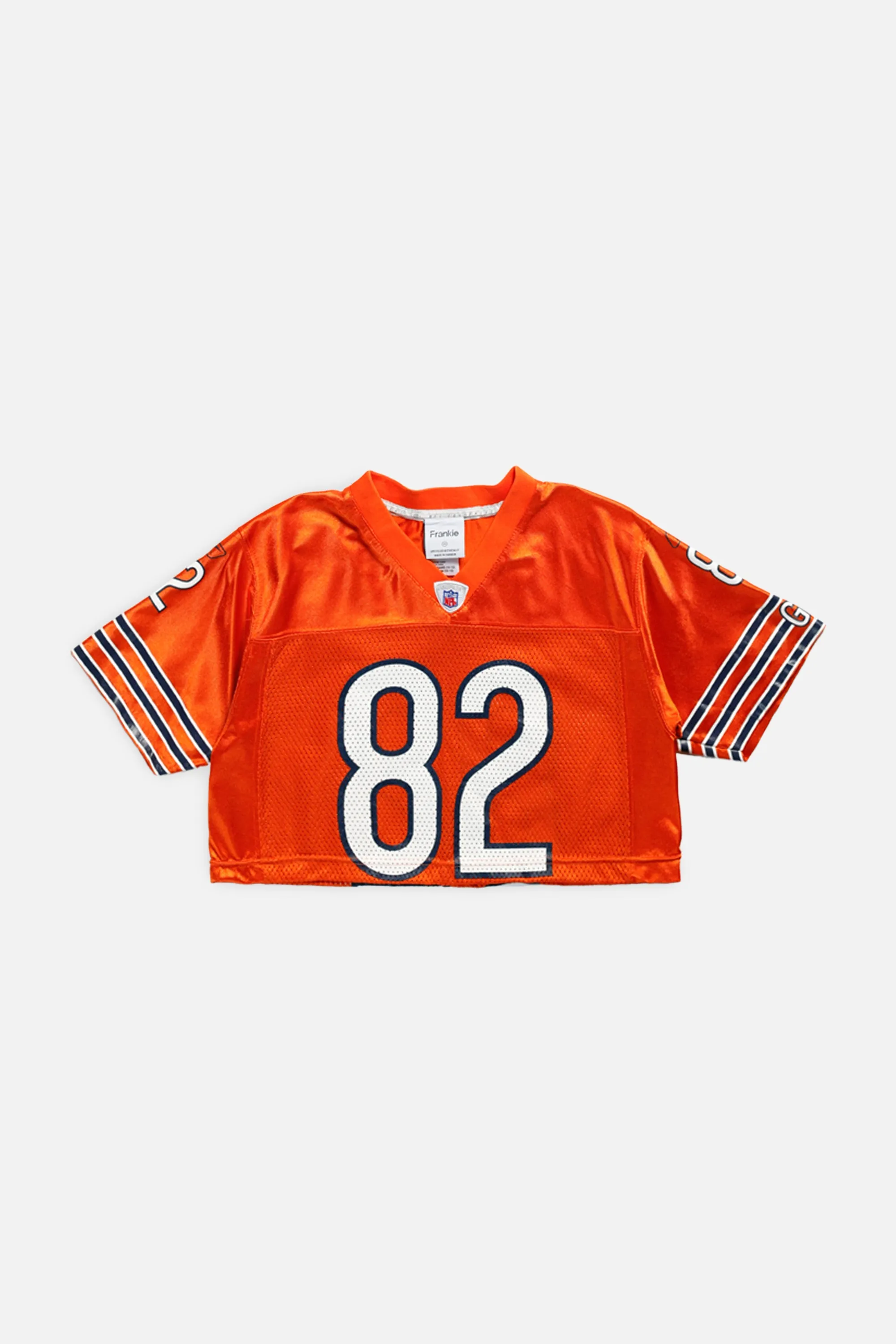 Rework Chicago Bears Crop NFL Jersey - XS Frankie