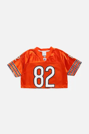Rework Chicago Bears Crop NFL Jersey - XS Frankie