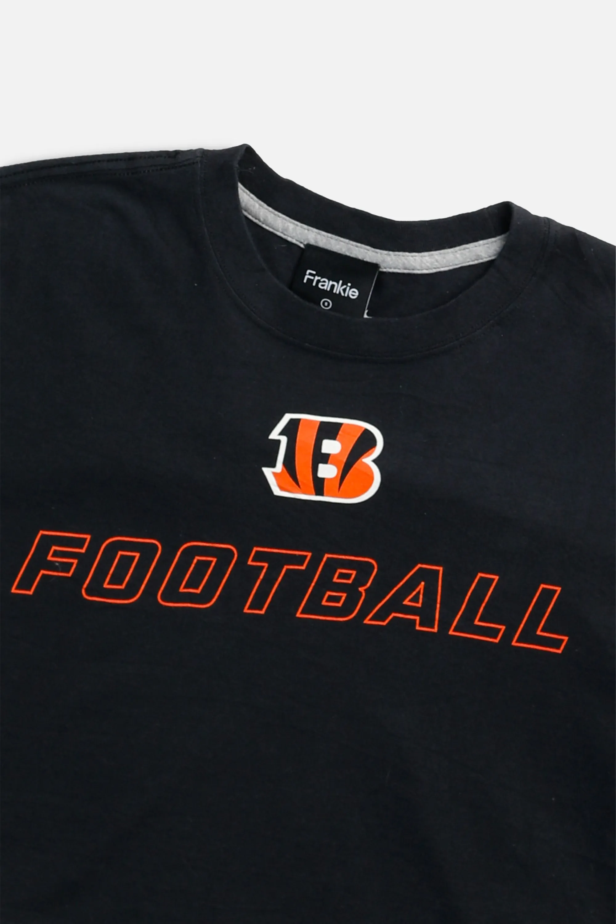 Rework Cincinnati Bengals NFL Crop Tee - S Frankie