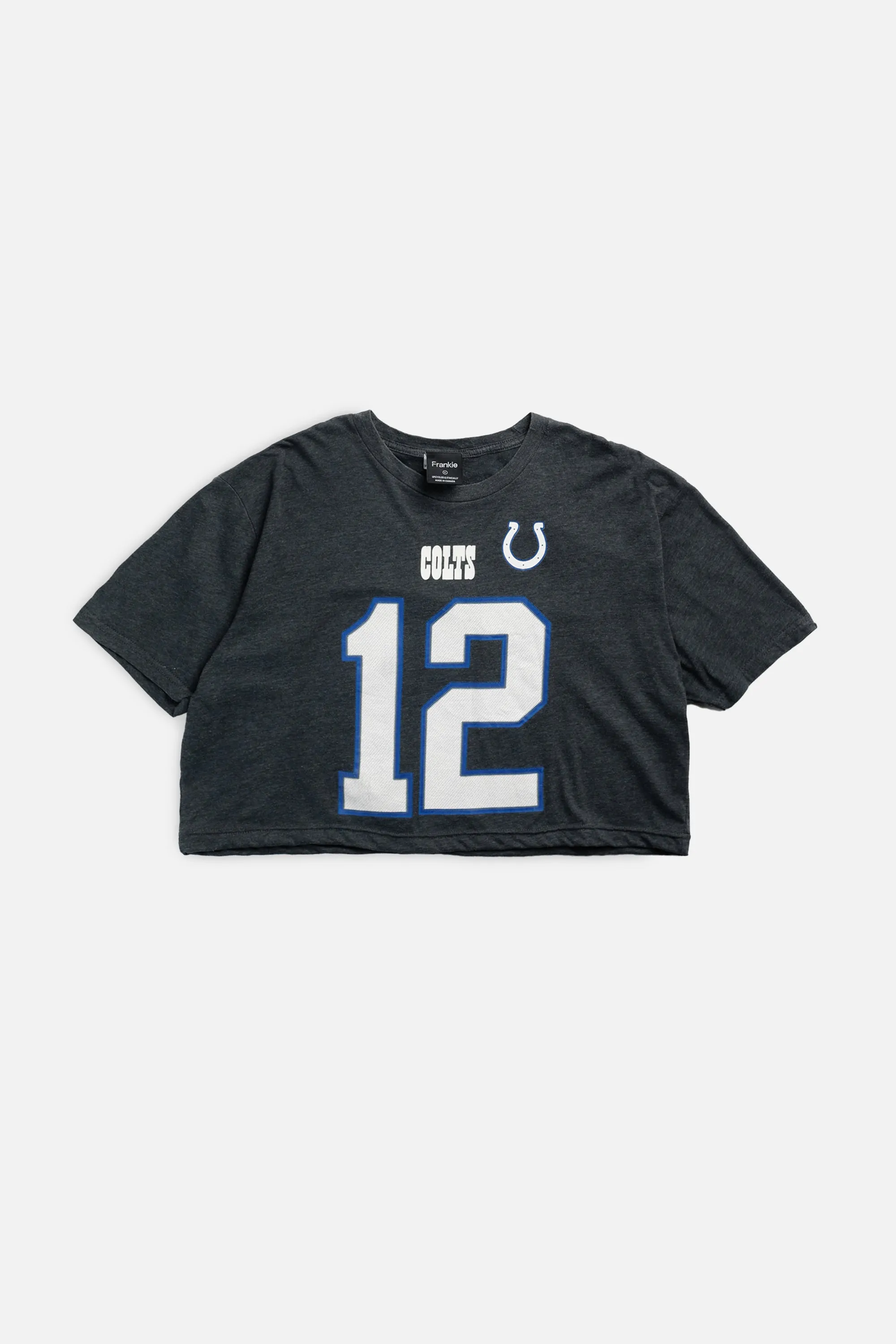 Rework Indianapolis Colts NFL Crop Tee - XL Frankie