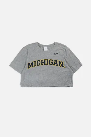Rework Michigan NCAA Crop Tee - L Frankie