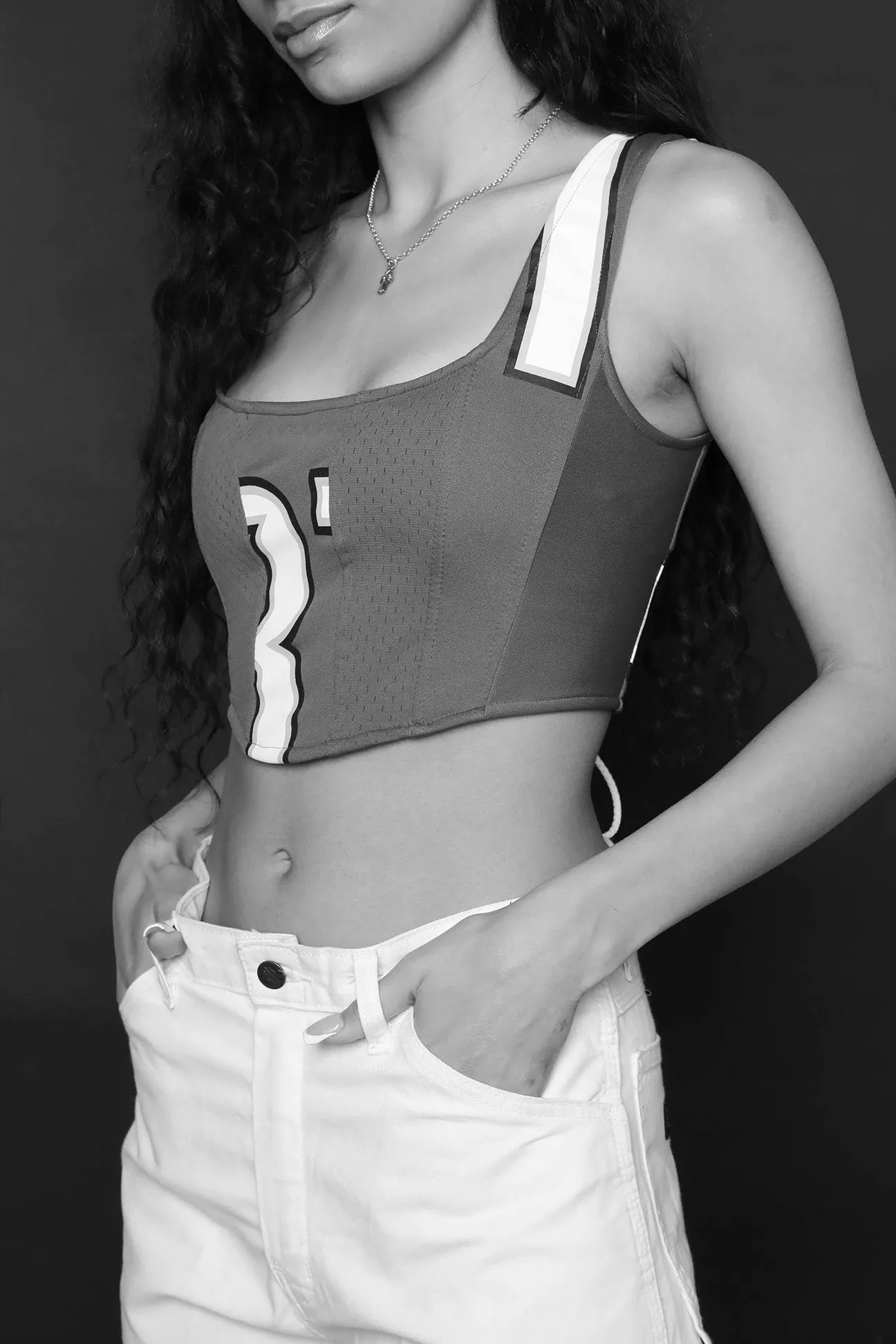 Rework New Jersey Nets NBA Corset - L Frankie