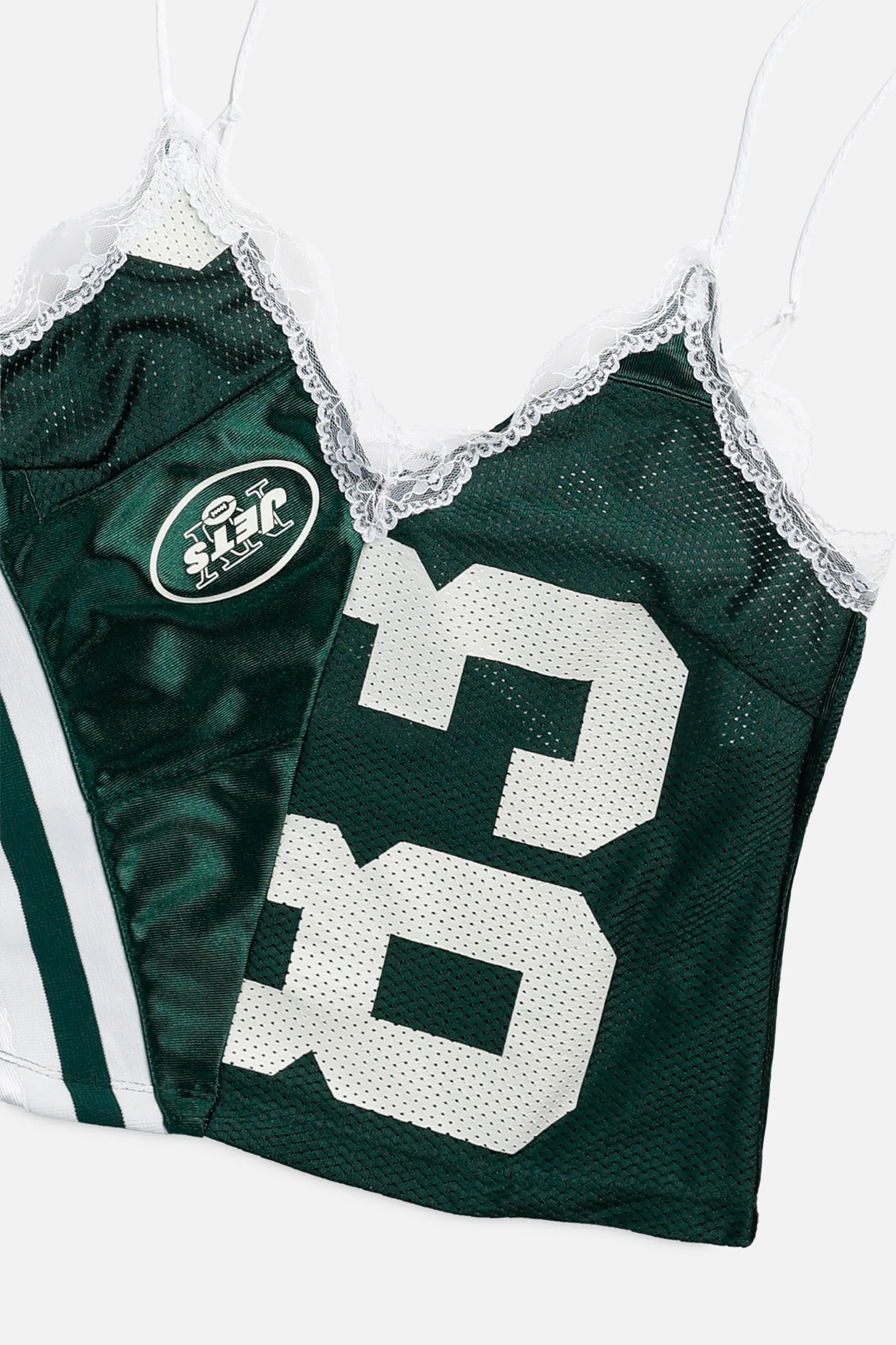 Rework NY Jets Lace Tank - M Frankie