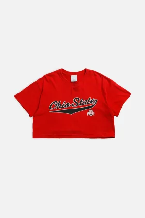 Rework Ohio State Crop Tee - M Frankie