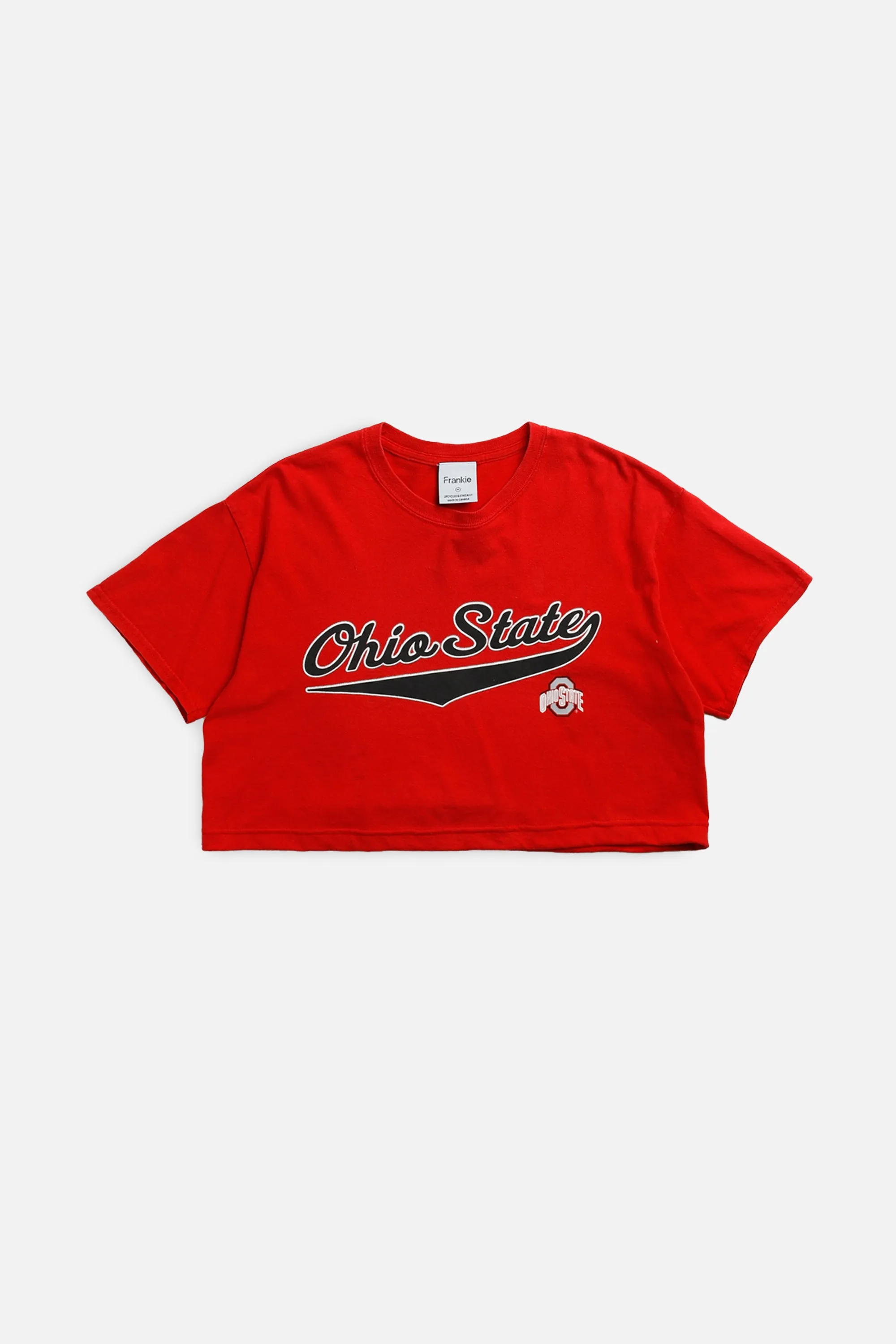 Rework Ohio State Crop Tee - M Frankie