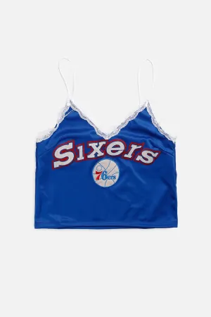 Rework Philadelphia 76ers NBA Lace Tank - XL Frankie