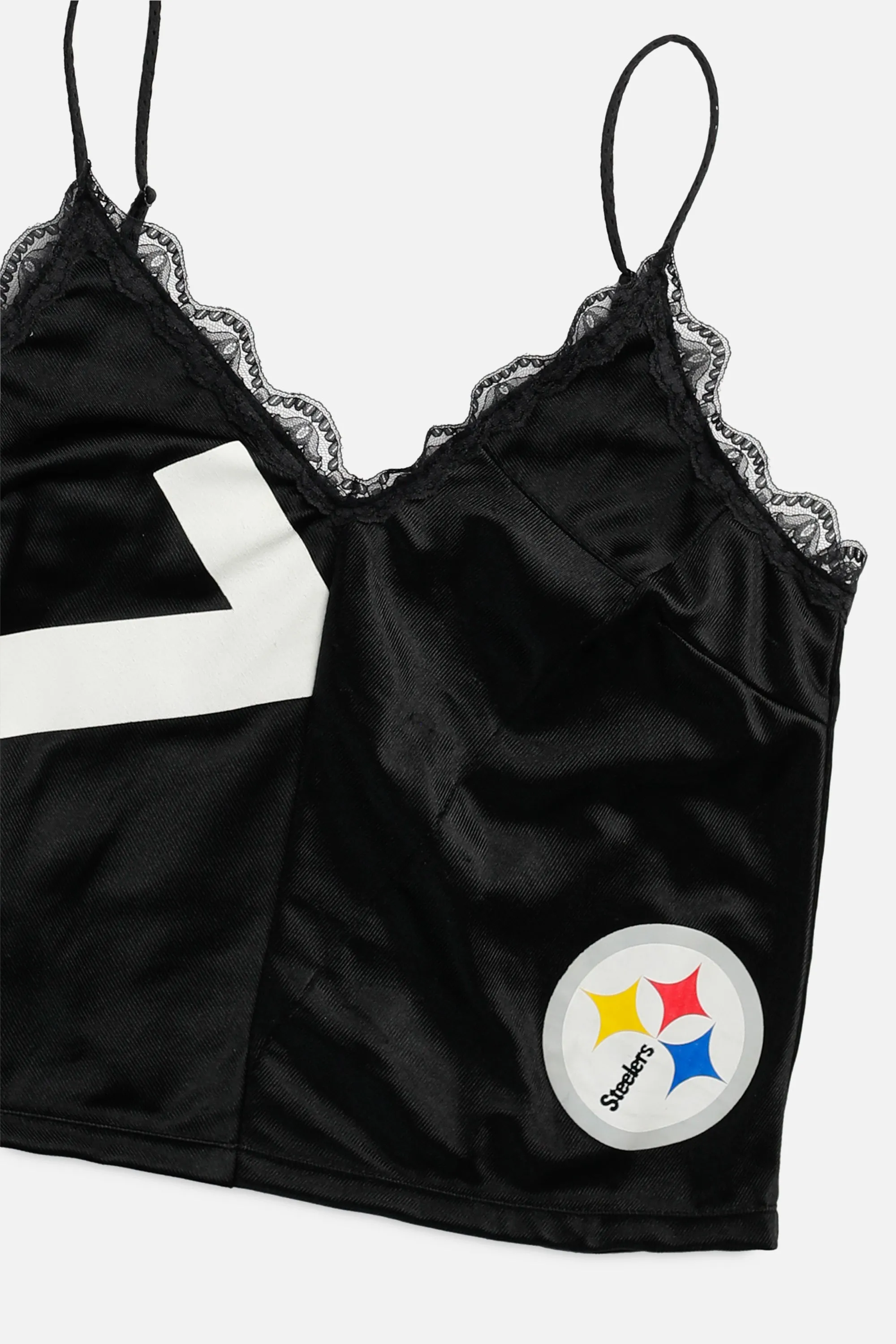 Rework Pittsburgh Steelers Lace Tank - L Frankie