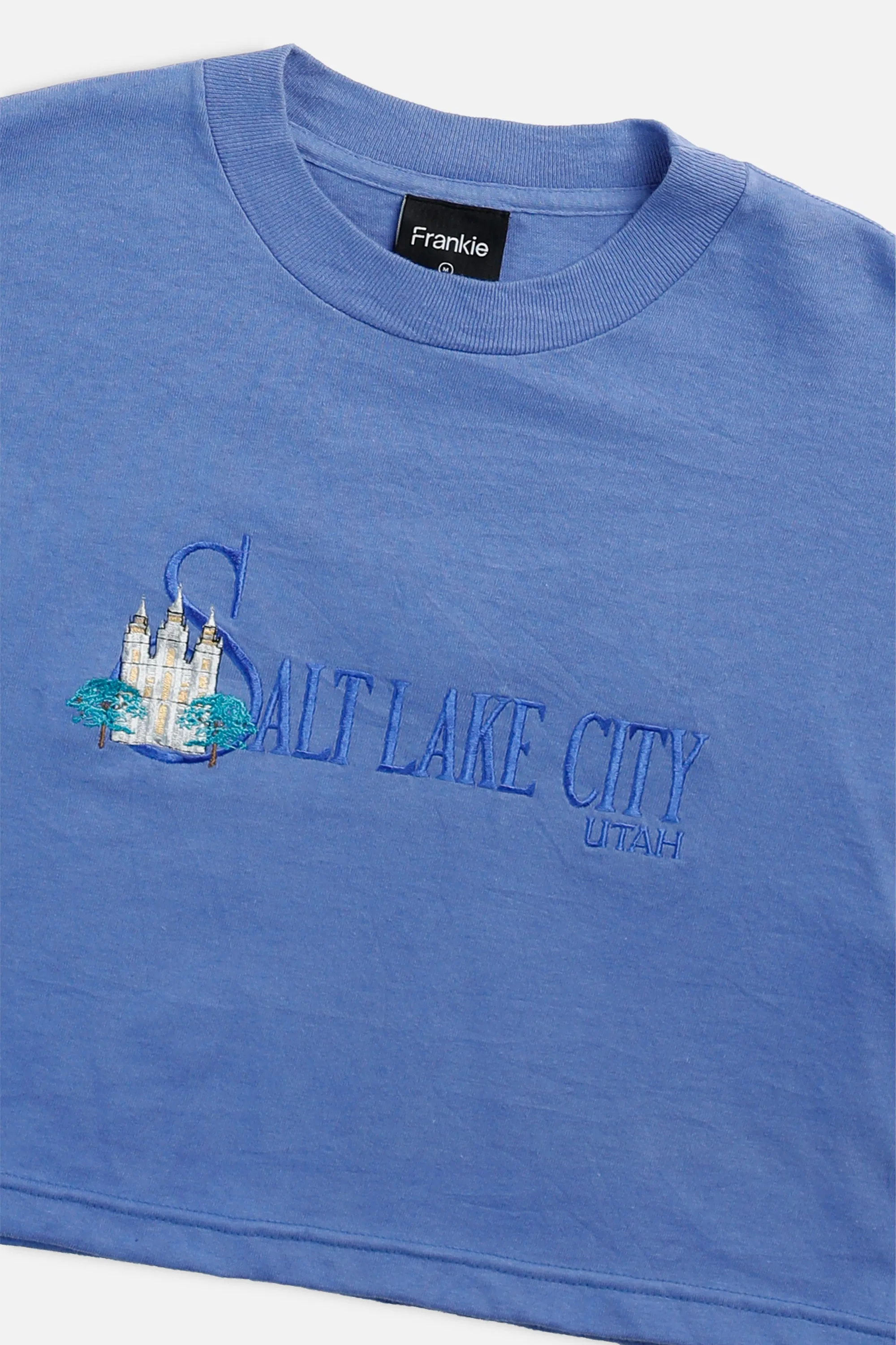 Rework Salt Lake City Crop Tee - M Frankie