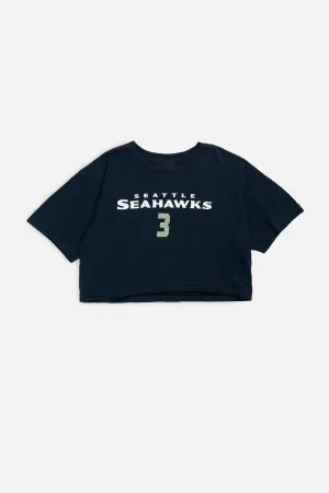 Rework Seattle Seahawks NFL Crop Tee - S Frankie