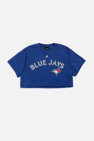 Rework Toronto Blue Jays MLB Crop Tee - S Frankie