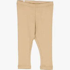 Rib Leggings | Baby - latte Wheat
