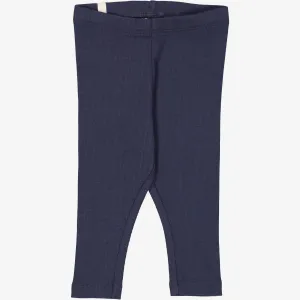 Rib Leggings | Baby - midnight Wheat