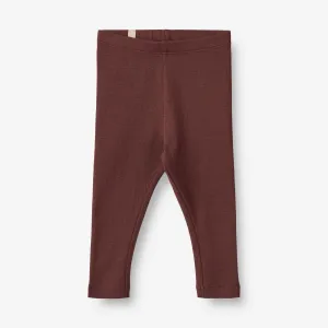 Rib Leggings Maddy | Baby - aubergine Wheat