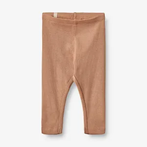 Rib Leggings Maddy | Baby - berry dust Wheat