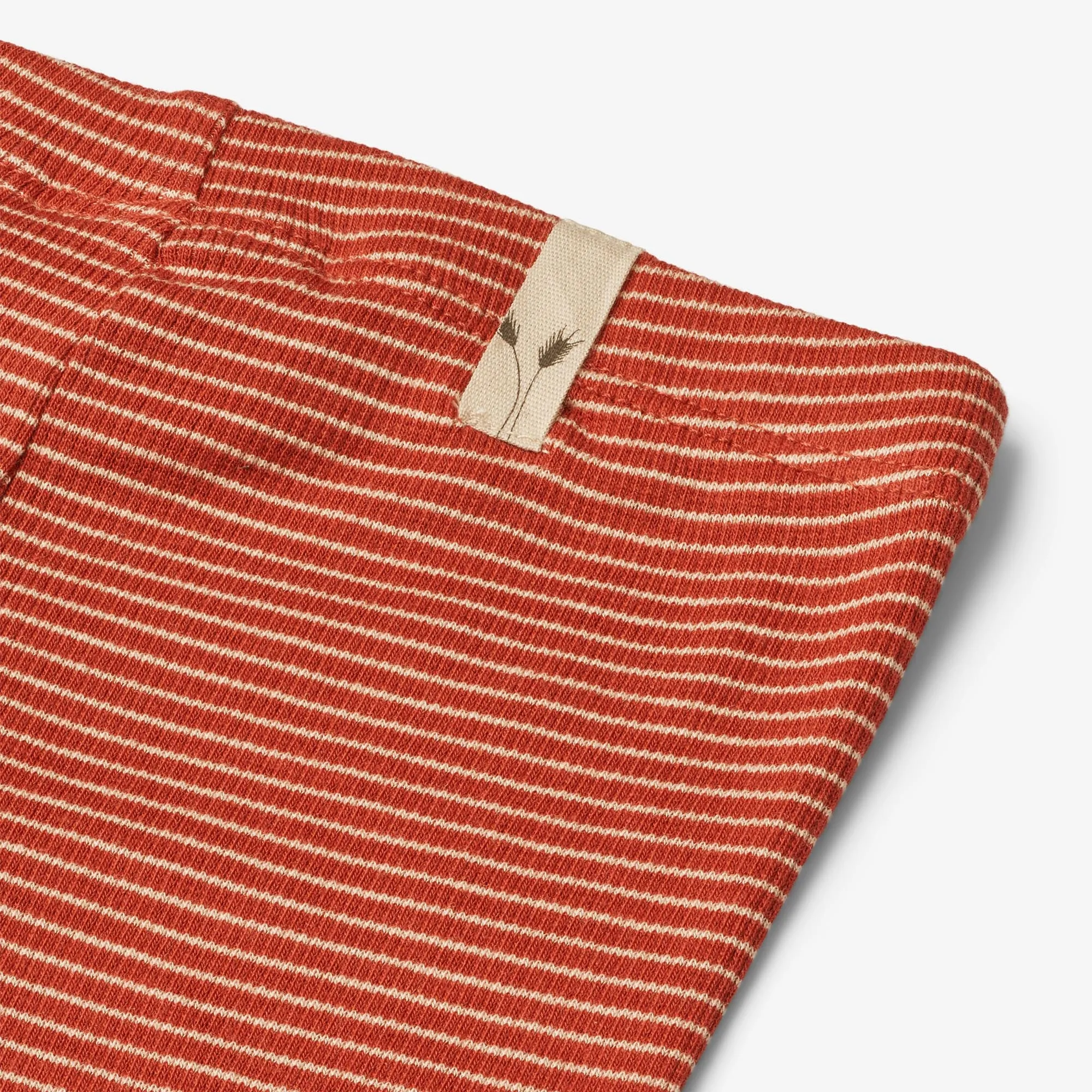 Rib Leggings Maddy | Baby - paprika stripe Wheat