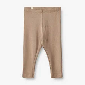 Rib Leggings Maddy | Baby - soft brown Wheat