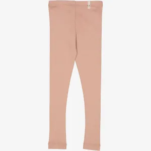 Rib Leggings - rose dawn Wheat