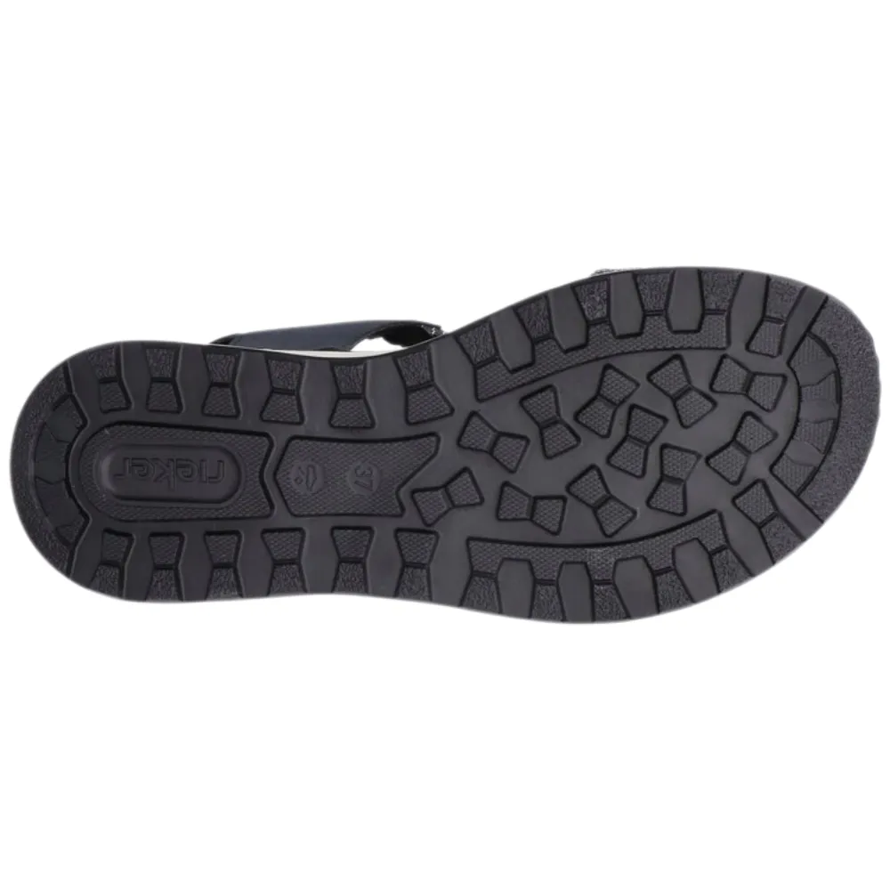 Rieker 65671-14 Womens Touch Fastening Wedge Sandal