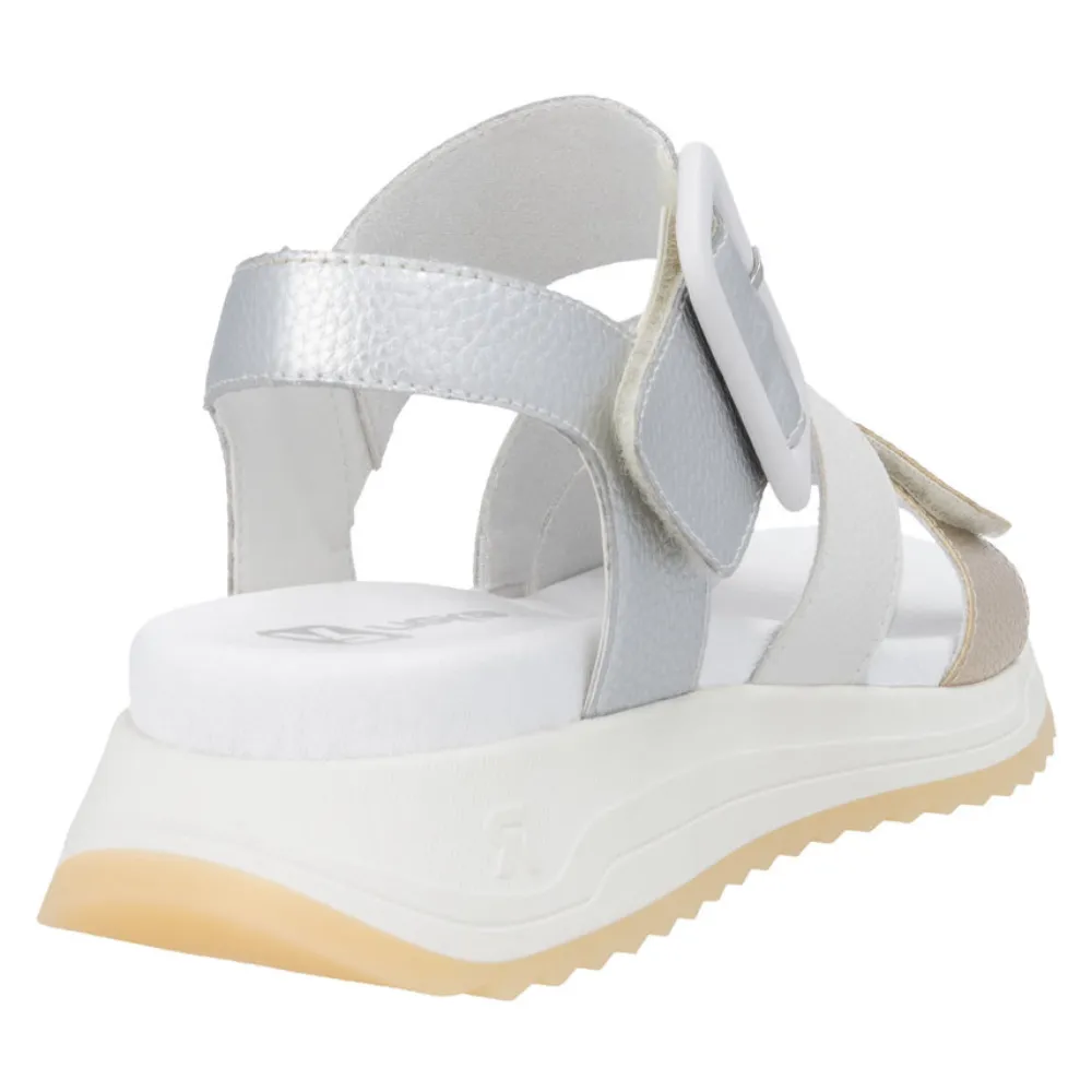 Rieker Sport W2950-90 Womens Leather Touch Fastening Sandal