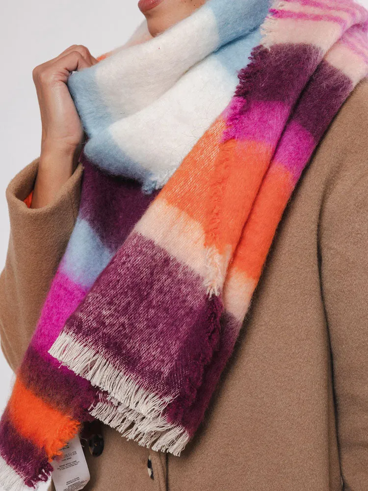 Rino & Pelle Reeve Scarf Multicoloured Stripe