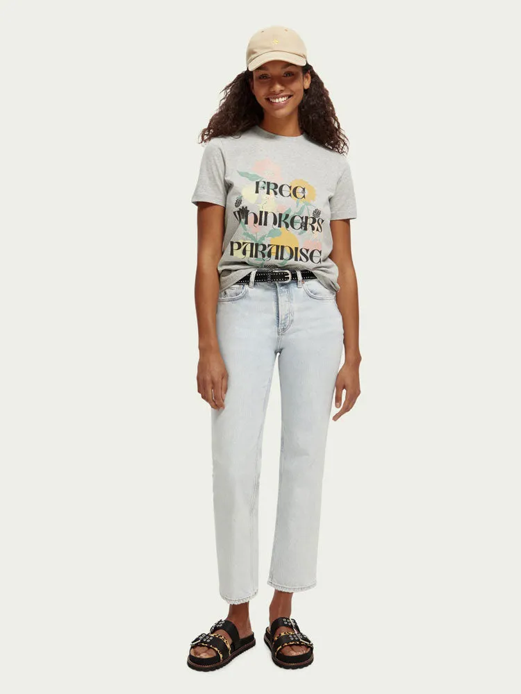 Scotch & Soda Slogan Tee Grey