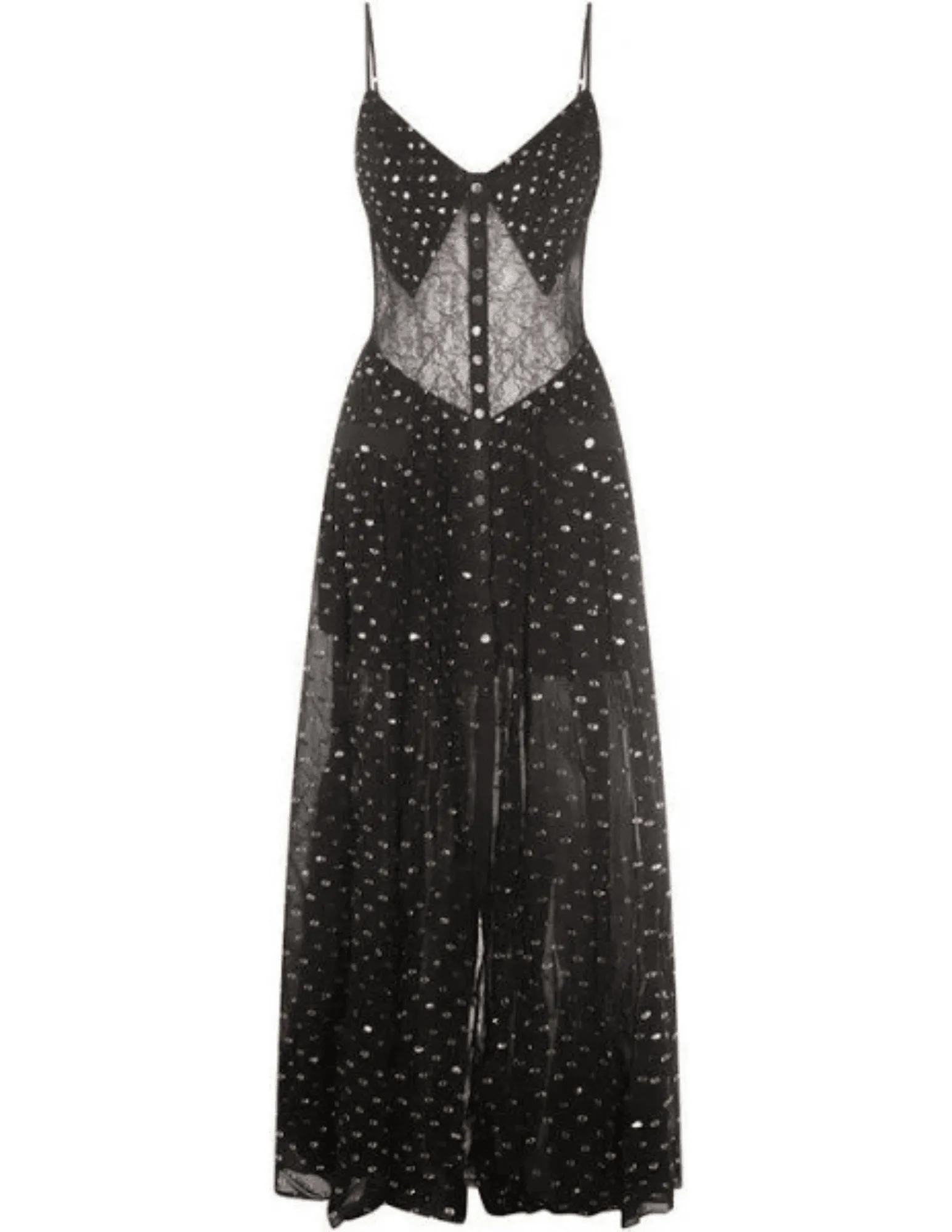 Self-Portrait Chiffon Maxi Dress