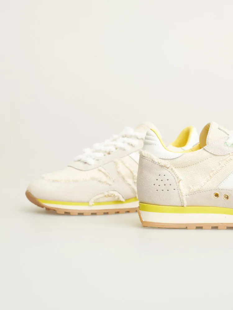 Serafini Bella Trainers Milk, White & Yellow
