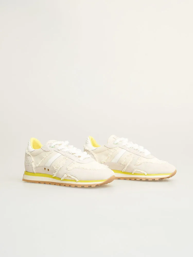 Serafini Bella Trainers Milk, White & Yellow