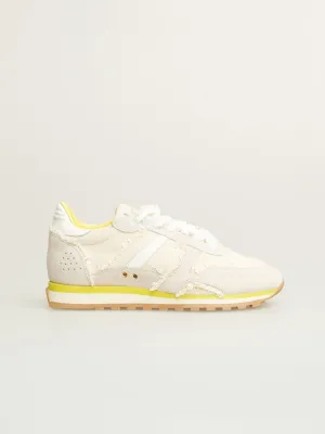 Serafini Bella Trainers Milk, White & Yellow