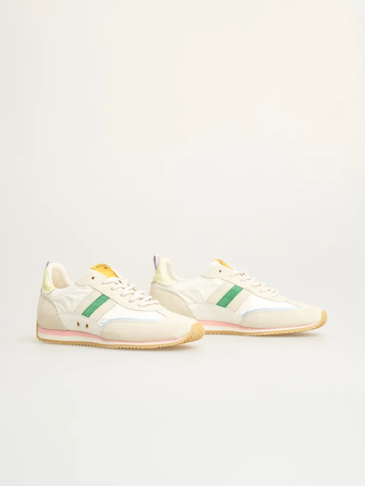Serafini Lady D Trainers Green & Yellow