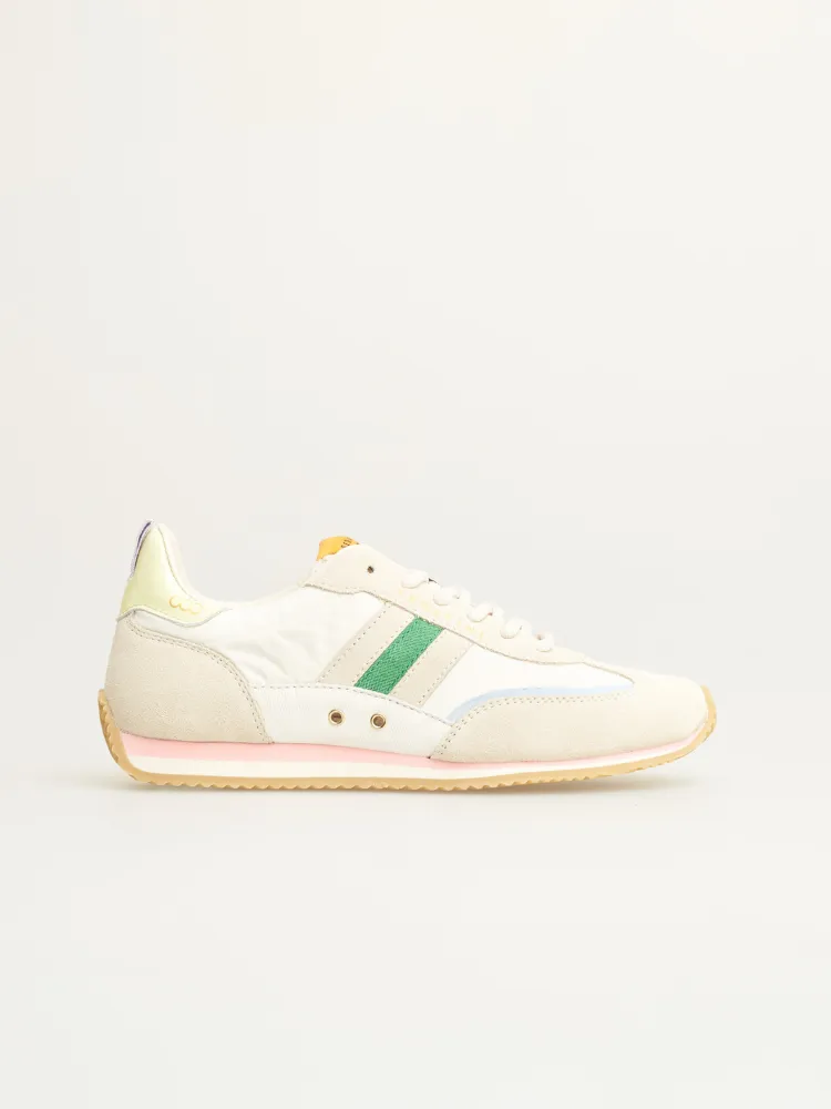 Serafini Lady D Trainers Green & Yellow