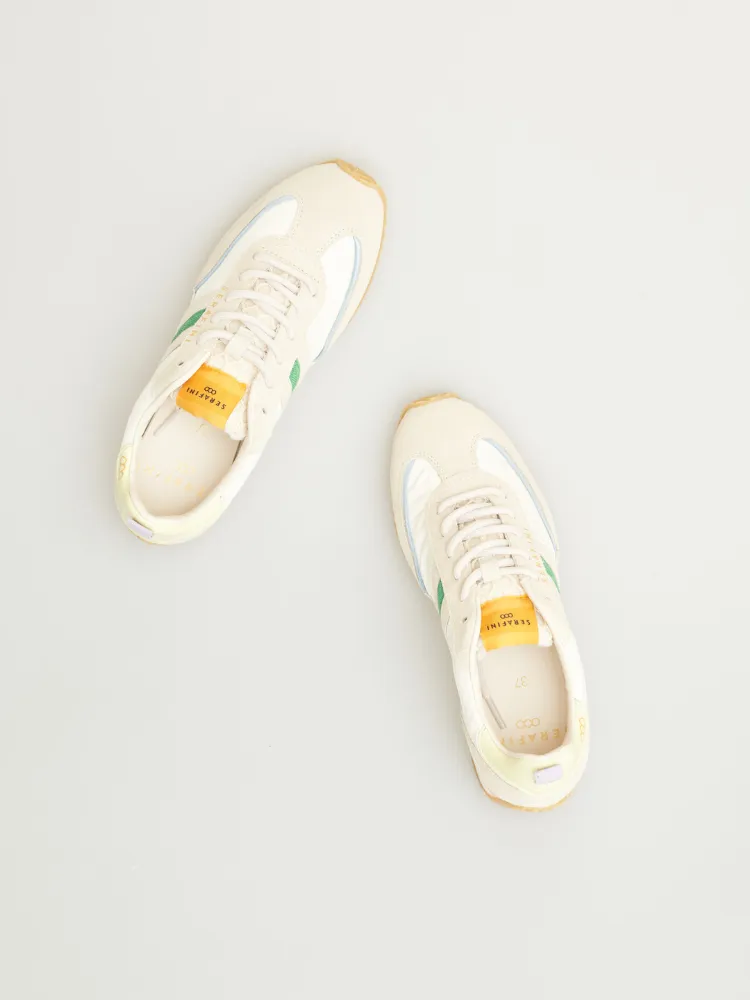 Serafini Lady D Trainers Green & Yellow
