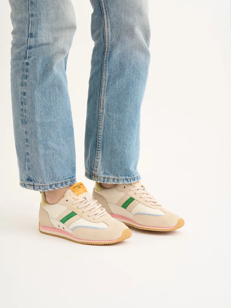 Serafini Lady D Trainers Green & Yellow