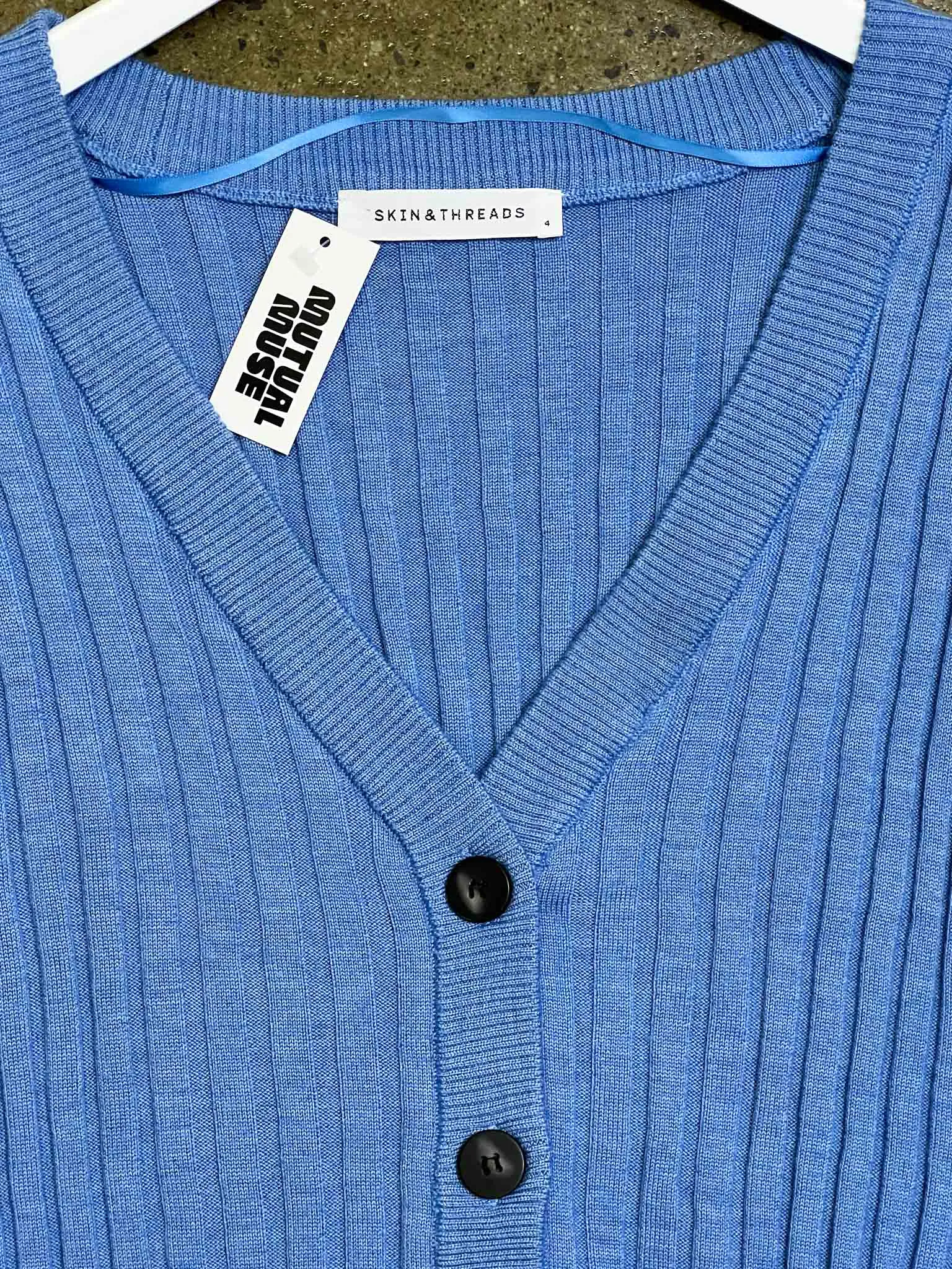 Size 4 (XL) | Skin & Threads 100% Merino Wool Knit Vest