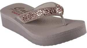 Skechers 119638 Vinyasa Wild Daisies Womens Toe Post Sandal