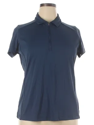 Slazenger Women's Slate Blue Zip Golf Polo Size XL