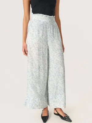 Soaked in Luxury SLArjana Zaya Trousers Silver Blue Stroke
