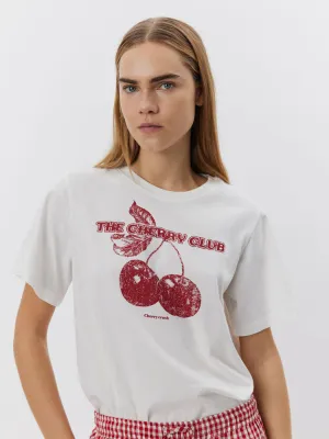 Sofie Schnoor Cherry T-Shirt White & Red