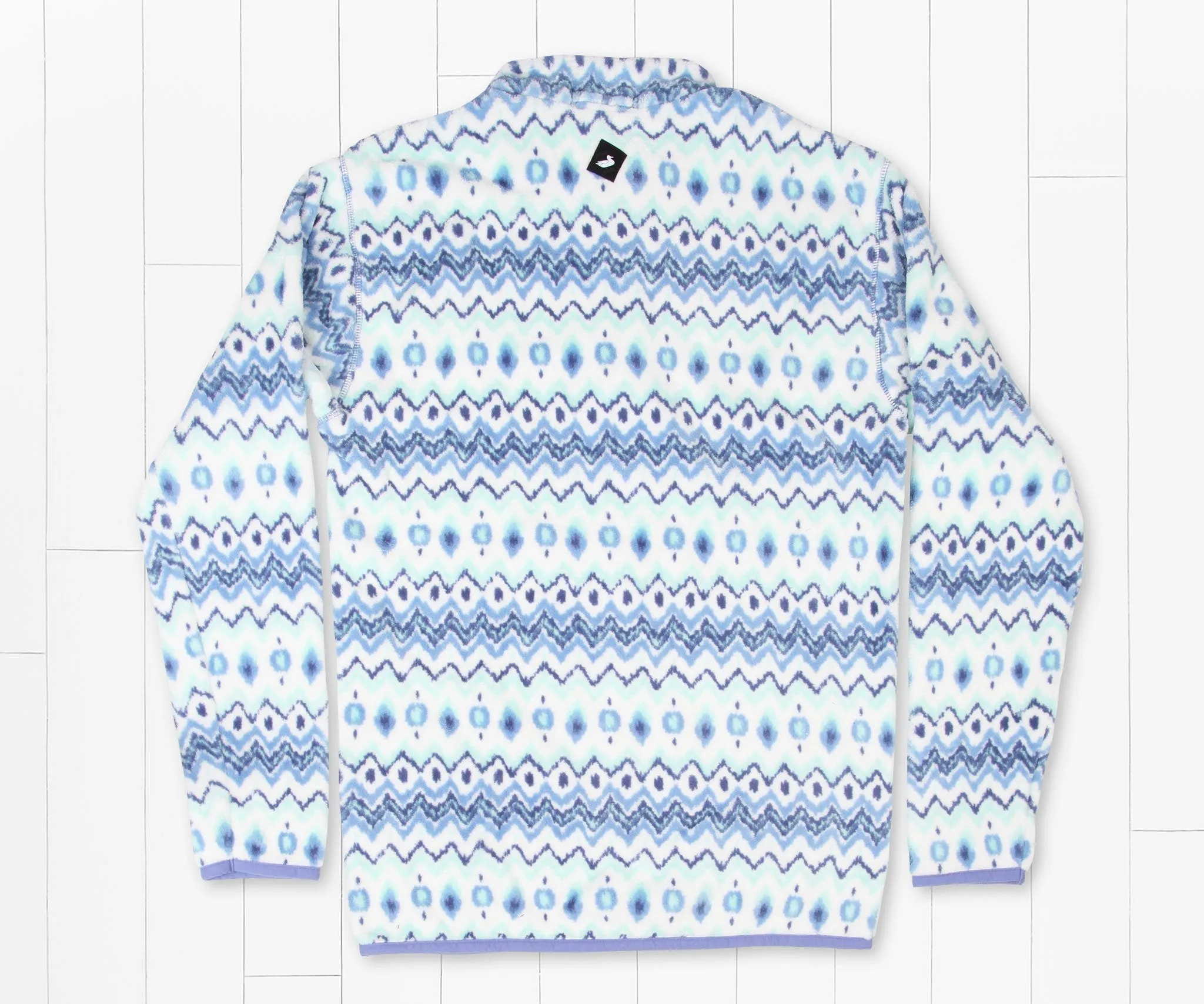 Southern Marsh 21 Tangier Ikat Fleece Pullover