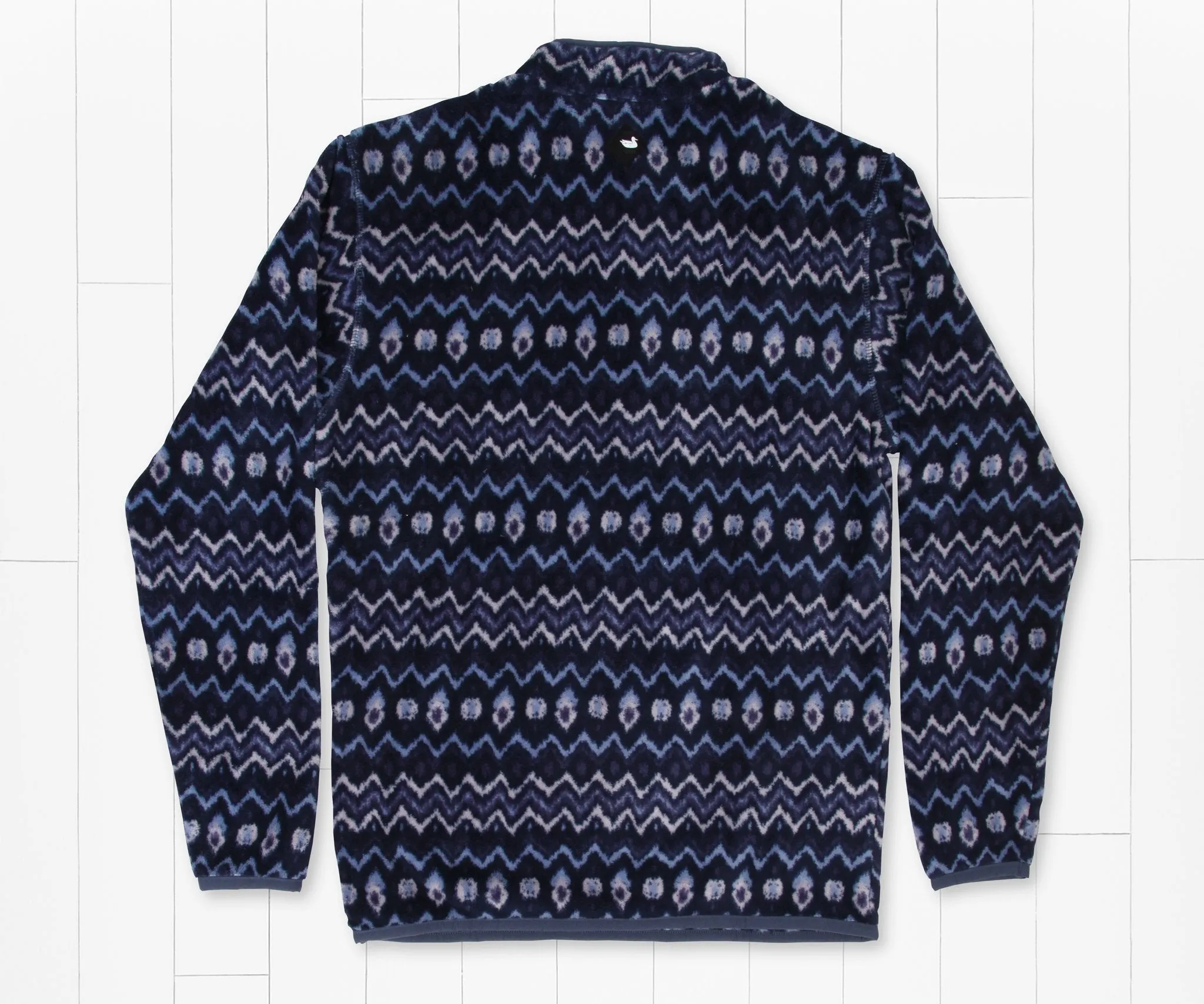 Southern Marsh 21 Tangier Ikat Fleece Pullover