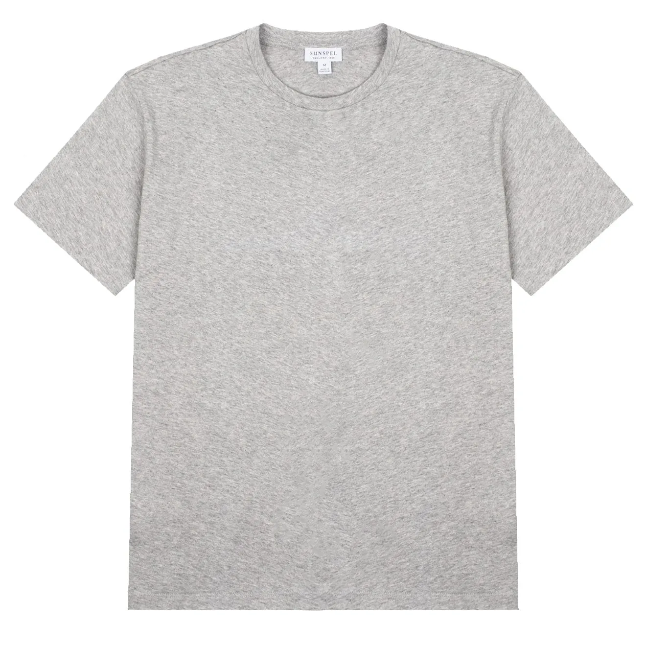 Sunspel Womens Boy Fit T-Shirt Grey Melange