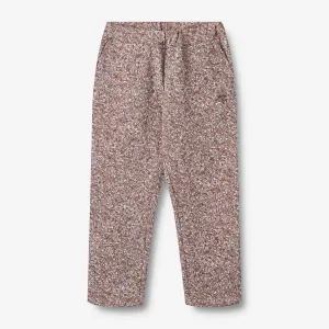Sweatpants Eline - lilac flowers Wheat